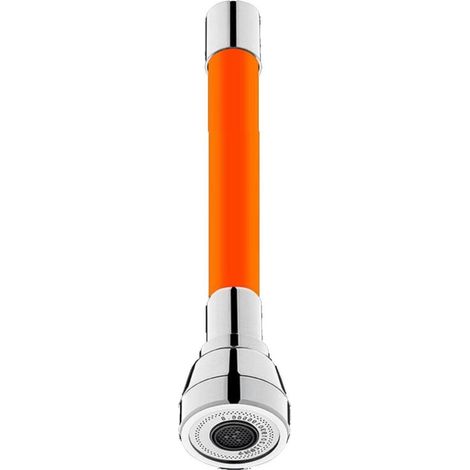 Accessoire de pulvérisateur de Robinet,Rallonge d'aérateur d'évier de Cuisine à 360 ° - Tuyau d'évier de pulvérisation pivotant de Robinet, abs à 360 degrés pour l'eau Chaude Froide d'évier de(30cm)