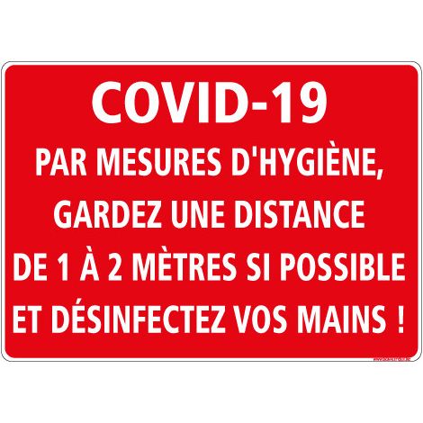 SIGNALISATION AU SOL COVID 19 SPECIAL CORONAVIRUS DES MESURES D'HYGIENE EN TEMPS D'EPIDEMIE TYPE COVID.19 (O0032). Adhésif sol antidérapant . - Adhésif sol antidérapant