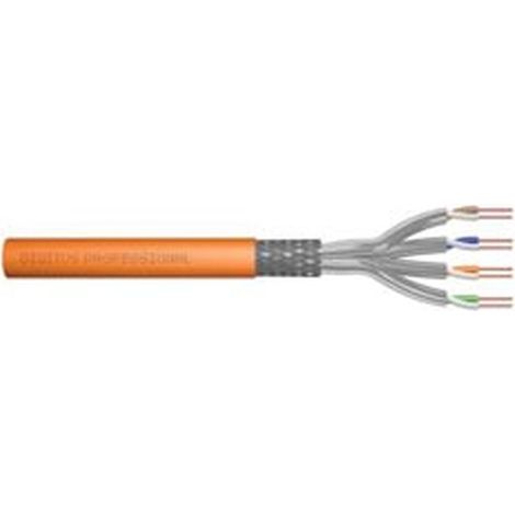 DIGITUS Instal-kab Cat7 S/FTP tw.Pair 100m oran AWG23/1 Dupl (DK-1743-VH-D-1)