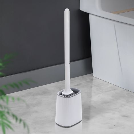 Flexible Silicone Toilet Brush and Holder (1/5)