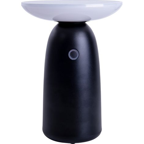 Naeve ADA Lampe solaire d'extérieur portable à LED rechargeable et à intensité variable, capteur tactile, noir, de l'aube au crépuscule, 3 000 K, IP44