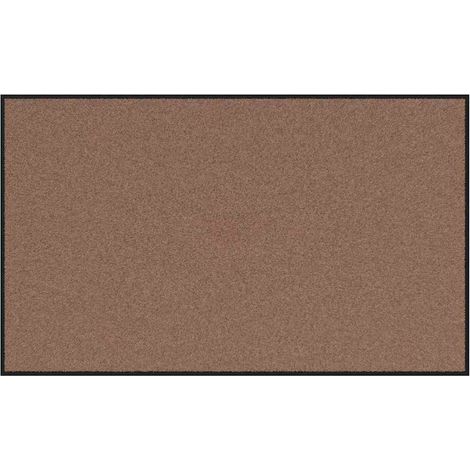 Felpudo Marrón y Negro 90 x 150 cm 100% Poliamida vidaXL (1/5)