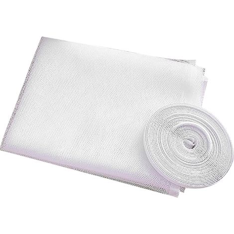 Moustiquaire Auto-Adhésive - Maille Polyester 2 mm - Pour Fenêtre Maison Bureau Cuisine Chambre - 130 x 150 cm - 1 Pièce (1/5)