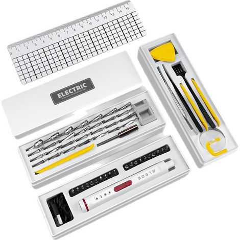 Kit Tournevis Électrique de Précision, Outil Multifonction pour Réparation Téléphone & Bricolage Maison-Alovez-WCY