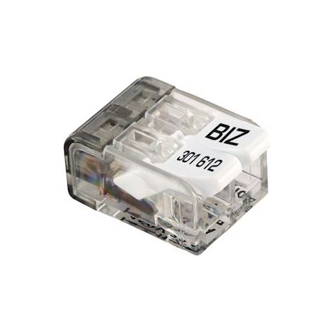 borne de connexion - a leviers - 2 entrées - bizwing - 0.2 à 4 mm2 - boite de 100 - bizline 301612