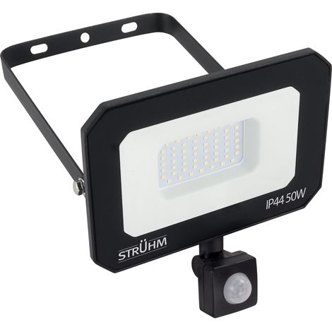 Proiettore LED con sensore di movimento ASTON S 50W 4200K IP65 nero (1/2)