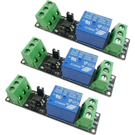 3PCS 3V Isolement Module de relais Conduire Contrôle Haut niveau Plateau d'entraînement (1/5)