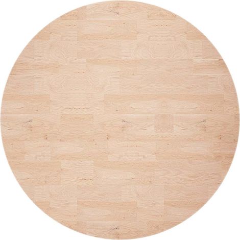 Piano Tavolo Piano Scrivania Rotondo Ø70x4 cm Massello di Rovere Non Trattato DAS385279 (1/5)