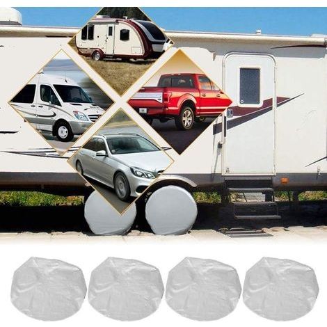 4-teiliges Reifenschutz-Set, Wohnmobil-/Campingwagen-Reifenschutz, UV-Schutz, passend für Reifen mit 72 cm Durchmesser (1/3)