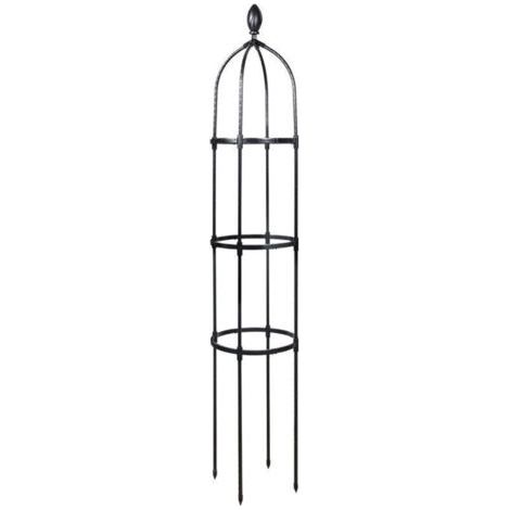 Tuteur de Jardin 145 cm Colonne rosiers Support pour Plantes grimpantes Ø 31.7 cm Obélisque de Jardin