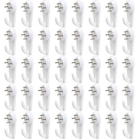 CCYKXA 40 PCS Wall Hooks, Wall Hooks for Picture Frames, Picture Hanging Kit, Non-Trace Wall Support Hooks, Wall Nails for Hanging Pictures, Photos, Mirrors