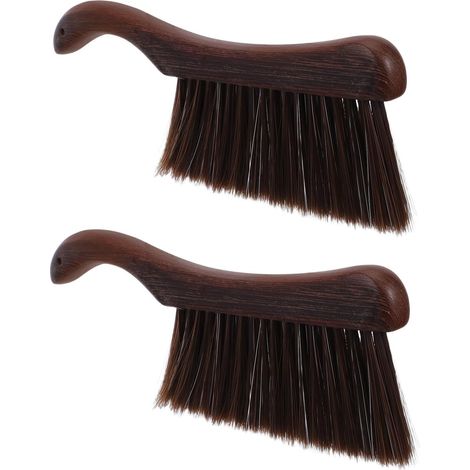 Brosse de nettoyage cheminée à poils souples et long manche en bois (1/5)