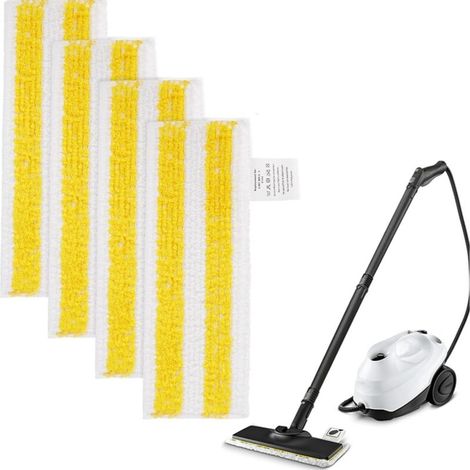 Lot de 3 Pads Compatibles Karcher SC - Têtes de Rechange en Microfibre pour Nettoyeur Vapeur, Fixation Velcro, Lavables et Résistantes à la Chaleur (1/3)