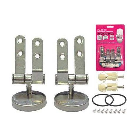 2,0 x CERNIERE SEDILE WC SFILABILE