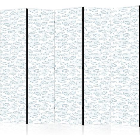 paravent décoratif artgeist toile flizeline structure bois 225 x 172 cm