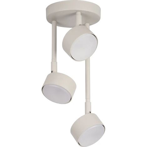 [GEBRAUCHT] B-Ware Sigma Deckenlampe Nemo Led Gx53 Grau Beige Ral 7044 Stahl 3 Flammig Leuchte