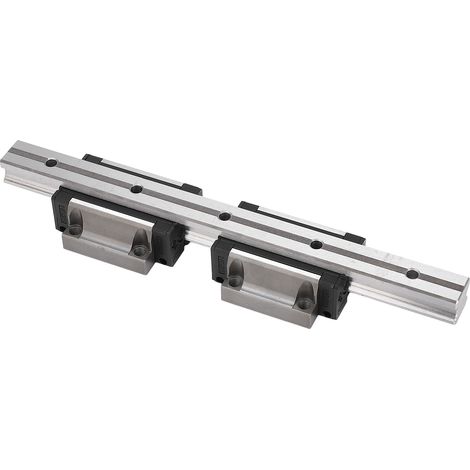 Rail de guidage linéaire 300 mm avec 2 blocs de glissement HGW25CC, kit CNC en acier à roulement (1/5)