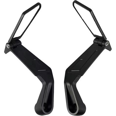 Specchietto retrovisore per manubrio moto, impugnatura di comando, angolo dello specchietto regolabile, sicurezza di guida