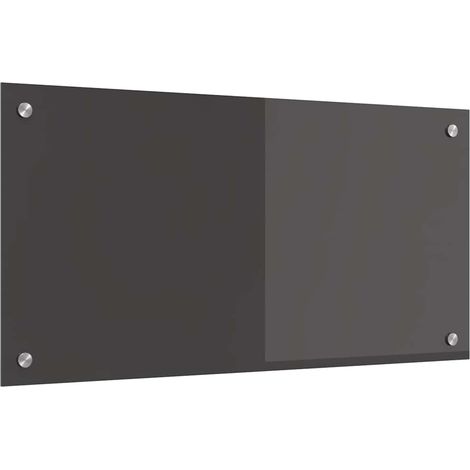 Protection de cuisine Gris foncé 80 x 40 x 0,6 cm verre trempé CFW78017 (1/5)