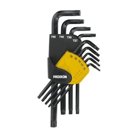 PROXXON-INDUSTRIAL 2223944 - Juego 9 llaves torx tx 8 - 50