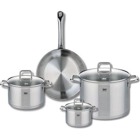 Ensemble de 1 Poêle de cuisson 28 cm et 3 faitouts 14, 20 et 26 cm Elo Profi Citrin (1/5)