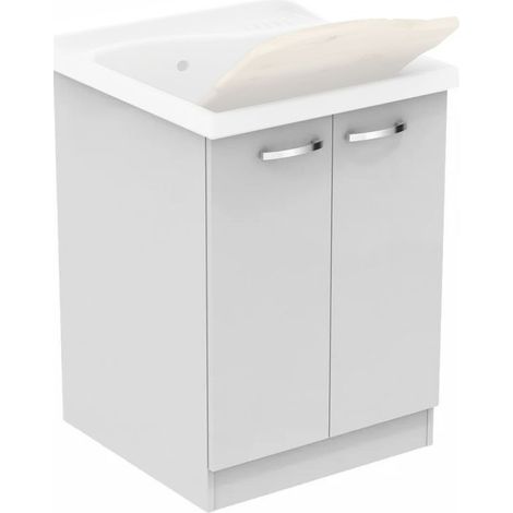 DOLOMITE - LAGO MOBILE SOTTOLAVATOIO 61X60 CON ASSE - J0028PW LAVATOIO NON COMPRESO (1/6)
