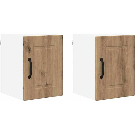 Meuble mural de cuisine,Armoire de cuisine 2 pcs Chêne artisanal 30 x 31 x 40 cm CFW62491 (1/5)