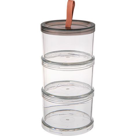 Bocaux À Épices - Récipient Transparent de Conservation - Rangement Clair Gain De Place Pour Cuisine Maison Comptoir Organisation Familiale (1/5)