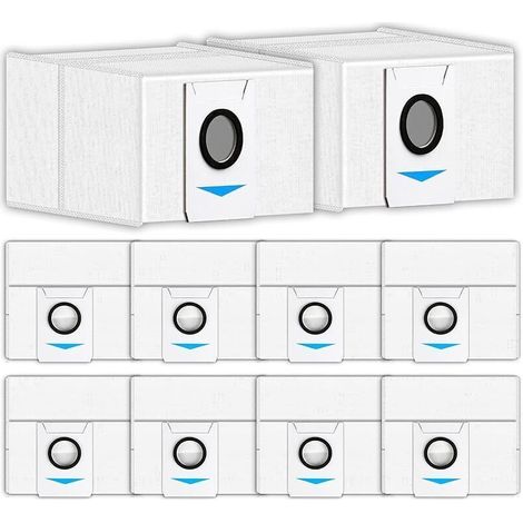 (10 pièces) Sacs aspirateur de rechange pour ECOVACS DEEBOT X1 OMNI X1 PRO OMNI X1 OMNI T10 OMNI, sacs filtrants compatibles avec (1/5)