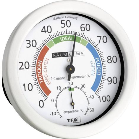 TFA Dostmann 45.2028 Termohigrómetro Blanco Analógico