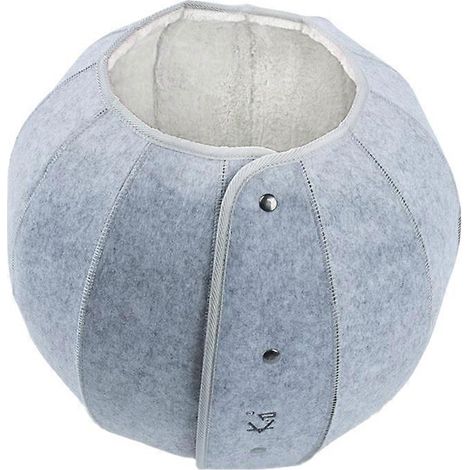 Jouet pour chat, tunnel pour chat d'intérieur, lit interactif pour chat, grotte, tunnel pliable pour chat - Blanc (1/5)