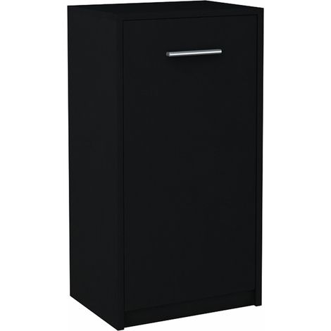 Kommode BODO 1D SCHWARZ, 40 cm Einlegeboden, 1 Tür
