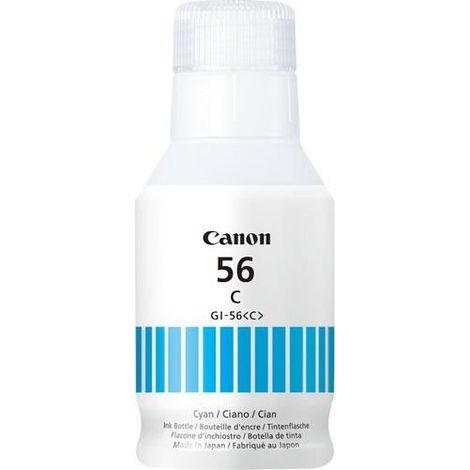 Bouteille d'encre - CANON - GI-56BK - Cyan - Compatibilité MAXIFY GX - (4430C001) (1/5)