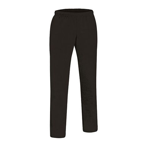 Pantalón deportivo largo, tipo chándal, en colores lisos, tejido felpa técnica elástica VALENTO MAVERICK 8 Negro