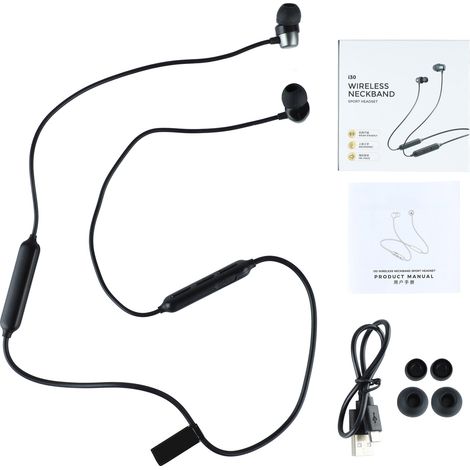 Casque Bluetooth Sport avec Réduction de Bruit, Confort Ergonomique et Micro Intégré - Noir (1/5)