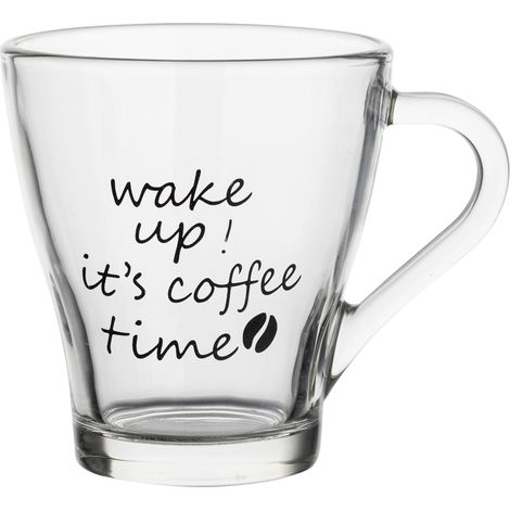 Taza de cristal Florina Wake Up de 250 ml (1/2)