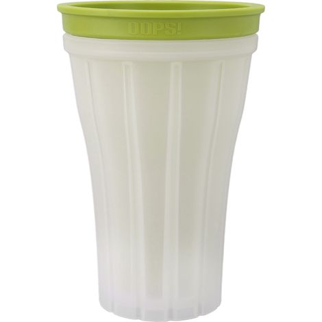 Gobelet à granité pour boissons glacées rapides, grande capacité (150 ml), avec couvercle, vert estival. (1/5)