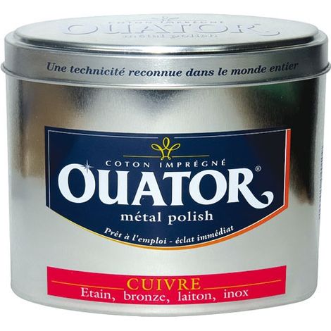 Nettoyant sol cuivre bronze étain laiton 75g – Pour surfaces métalliques – Élimine les taches tenaces – Brillance durable – Ouator