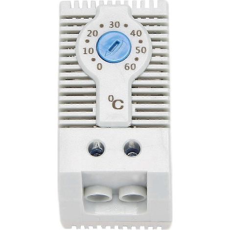 Thermostat mécanique réglable pour armoire KTS011, montage sur rail DIN (1/4)