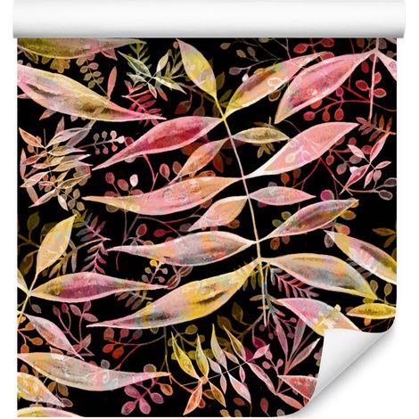 Carta da parati con piante del bosco per soggiorno e camera da letto, 50x1000 cm (1/5)