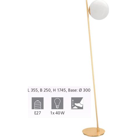 Piantana Minimal Rondo 4 Acciaio Ottone Spazzolato 1 Luce E27 (1/3)