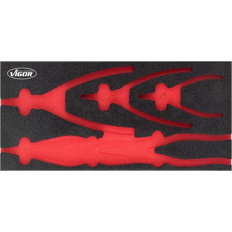 VIGOR Insert en mousse souple, vide V4999-L