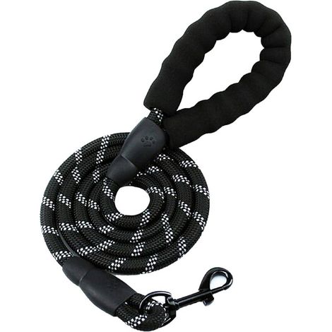 RHG Laisse pour Chien en Nylon Réfléchissant 150 cm, Solide et Haute Qualité, Idéale pour Course, Jogging et Randonnée (1/5)