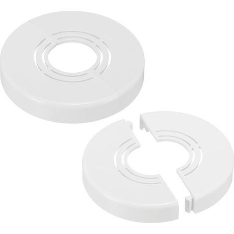 2 Pièces Plaque D'escutcheon Rond En Abs Trou Découpable Diamètre 62mm Pour Tuyau Eau Robinet Salle De Bain (1/5)