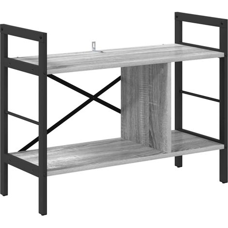 Estante de libros Gris Sonoma 75 x 30 x 58,5 cm vidaXL