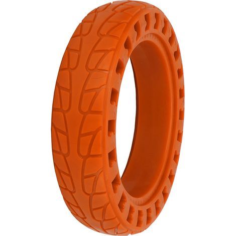 Doppelwabenförmiger Gummireifen für Xiaomi- und Ninebot-Elektroroller mit 8,5 Zoll Durchmesser, orange (1/5)
