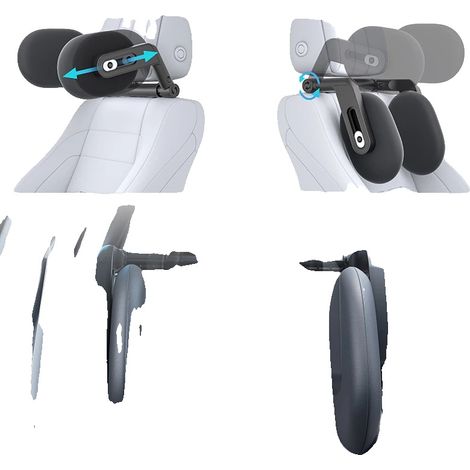 Reposacabezas para coche, diseño ajustable, soporte ergonómico, afasfA13fa (1/5)
