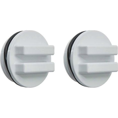 2er-Pack Winterverschlussstopfen für 1,5-Zoll-Pool-Rücklaufschläuche mit O-Ring-Dichtung – 5,5 x 5,5 x 3,5 cm – Weiß (1/4)