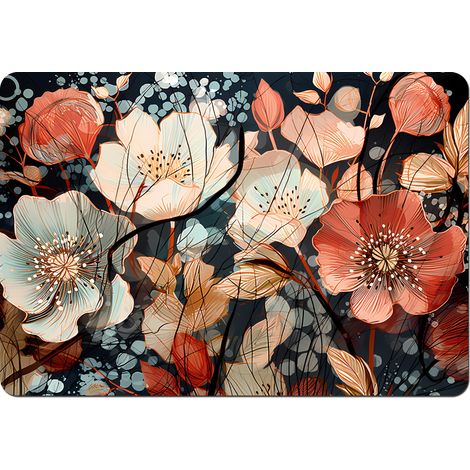 Mantel individual rectangular de 29×42 cm, estampado primaveral - fieltro ecológico, lavable a 40 °C, Bertoni (1/3)