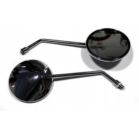 Espejo retrovisor cromado para motocicleta M10 Scooter Custom Bobber Chopper (1/5)